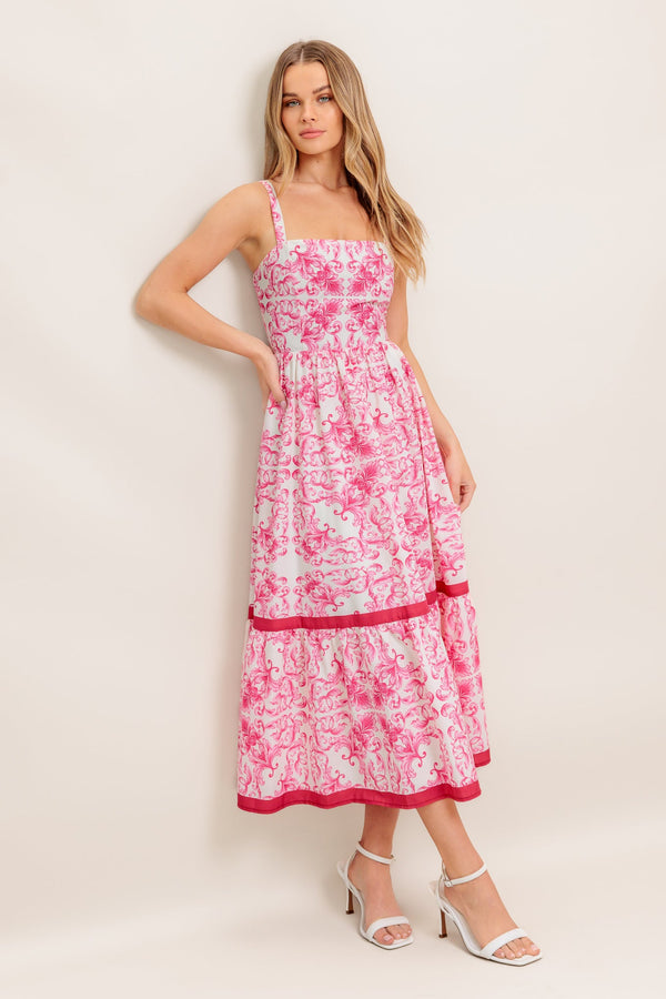 rose-garden-woven-midi-dress Flying Tomato-Sophia's StyleDRESSES-1
