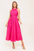 peony-touch-fuchsia-woven-midi-dress Flying Tomato-Sophia's StyleDRESSES-1