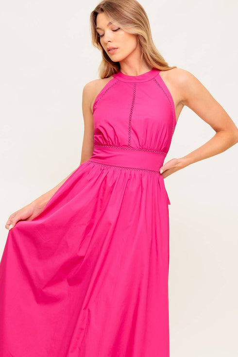 peony-touch-fuchsia-woven-midi-dress Flying Tomato-Sophia's Style-5