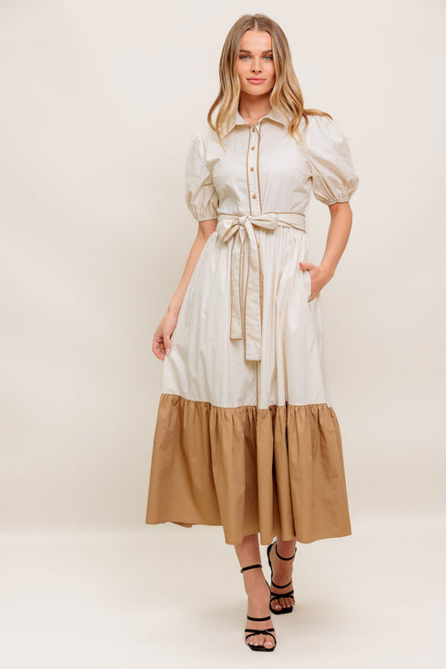 lovely-bouquet-color-blocked-midi-dress Flying Tomato-Sophia's StyleDRESSES-1