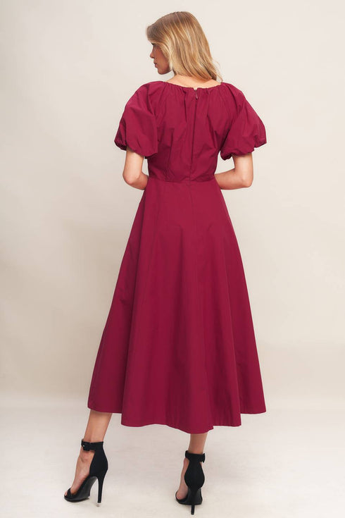 crimson-romance-woven-midi-dress Sophia's Style-3