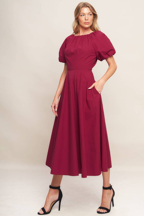 crimson-romance-woven-midi-dress Sophia's Style-4