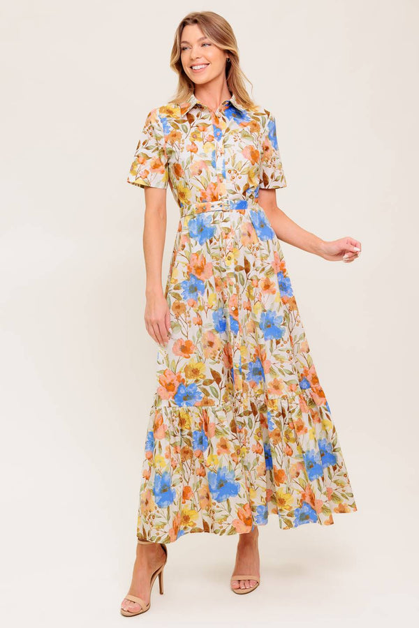 hazel-dream-ivory-woven-midi-dress Flying Tomato-Sophia's StyleDRESSES-1