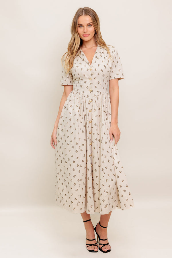 candy-kiss-beige-woven-midi-dress Flying Tomato-Sophia's StyleDRESSES-1