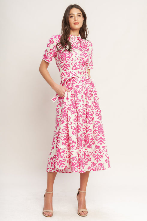 festa-blossom-woven-midi-shirt-dress-flying-tomato-Sophia's Style-5