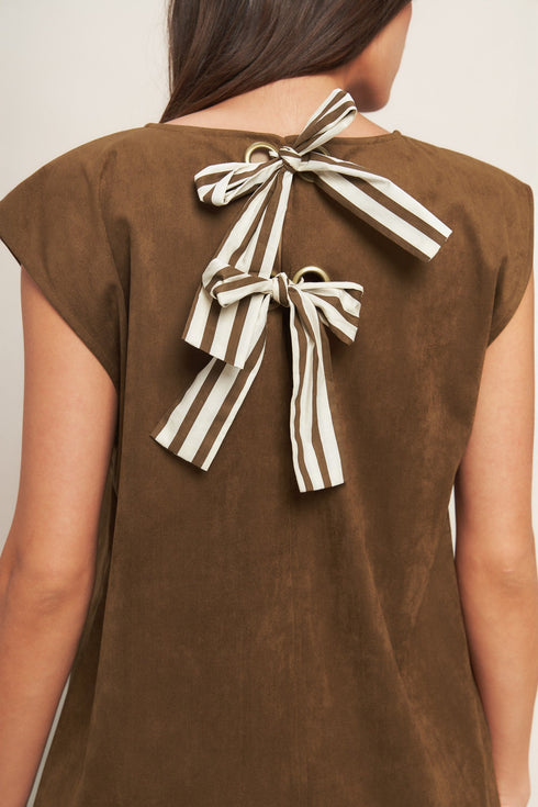 quiet-luxury-edge-faux-suede-midi-shift-dress Sophia's Style-4