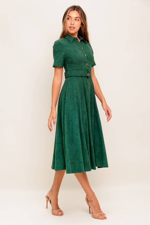 emerald-code-jacquard-woven-midi-dress Flying Tomato-Sophia's Style-4