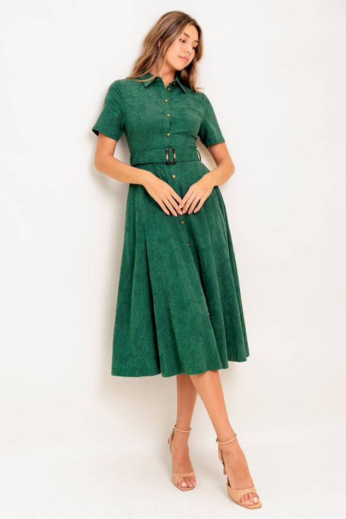 emerald-code-jacquard-woven-midi-dress Flying Tomato-Sophia's Style-5