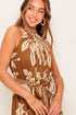 havana-halo-brown-woven-ankle-dress Flying Tomato-Sophia's StyleDRESSES-1