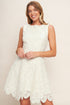 autumn-bloom-vintage-ivory-woven-lace-mini-dress Flying Tomato - Sophia's StyleDRESSES-1
