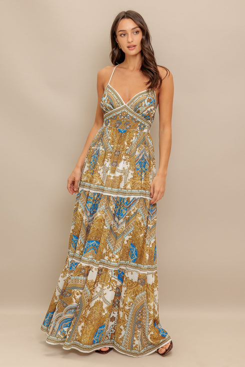 golden-palazzo-woven-maxi-dress Flying Tomato-Sophia's Style-3
