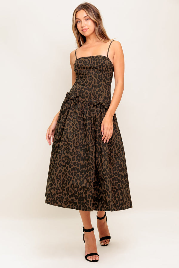 walk-soft-strike-strong-leopard-woven-midi-dress Flying Tomato-Sophia's StyleDRESSES-1