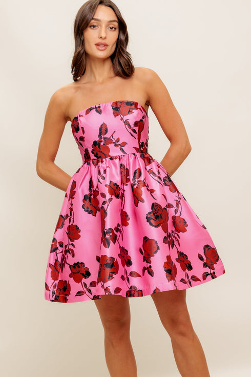 strapless-seduction-woven-mini-dress Flying Tomato-Sophia's Style-5