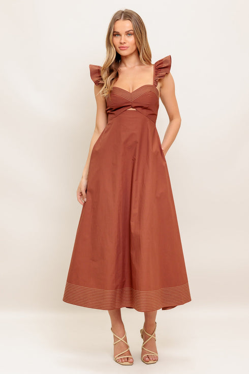 tuscan-sunset-woven-midi-dress Flying Tomato-Sophia's StyleDRESSES-1