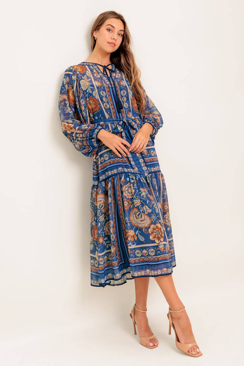bohemian-tapestry-woven-midi-dress Flying Tomato-Sophia's StyleDRESSES-1