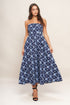 blue-renaissance-woven-midi-dress Flying Tomato-Sophia's Style-5
