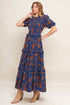 bohemian-navy-floral-woven-midi-dress Sophia's Style-5