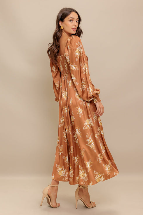 caramel-sunset-woven-midi-dress Flying Tomato-Sophia's Style-4