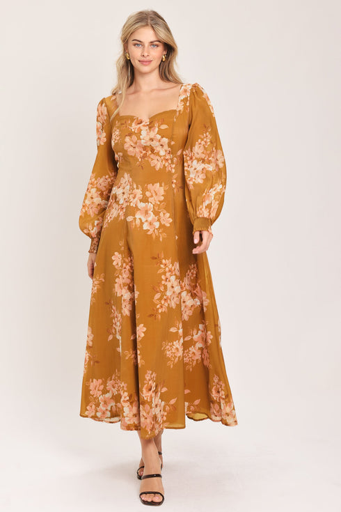 golden-blossom-woven-ankle-dress-1-flying-tomato-sophias-style-3