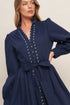 shine-bright-navy-long-slleve-woven-midi-dress Sophia's Style-2