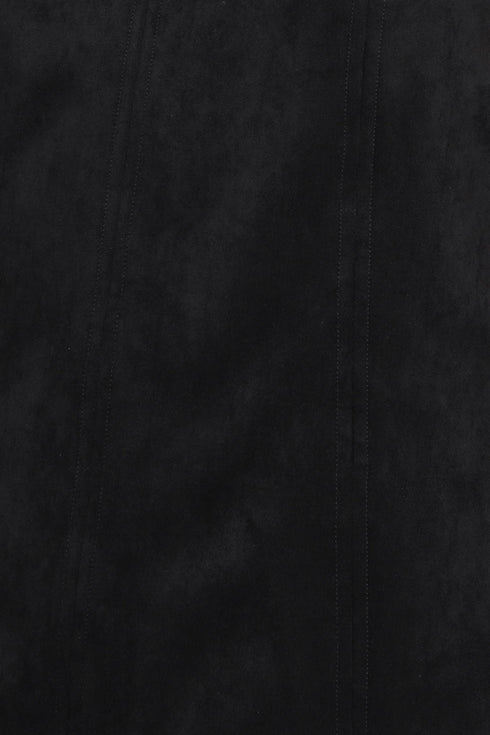 city-sleek-faux-suede-and-leather-shift-dress Sophia's Style-6