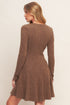 autumn-coffee-brown-knit-mini-dress Flying Tomato - Sophia's Style-5