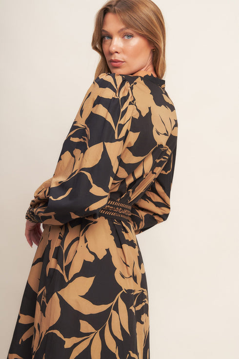 autumn-leaf-woven-midi-dress Flying Tomato - Sophia's Style-2