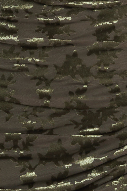 NIGHTSHADE GLAMOUR VELVET MIDI DRESS