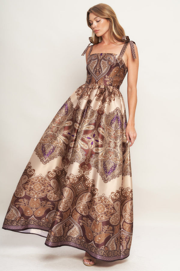 MYSTIC SERENADE WOVEN MAXI DRESS