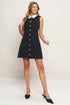 LOVELY MOMENT BLACK WOVEN MINI DRESS
