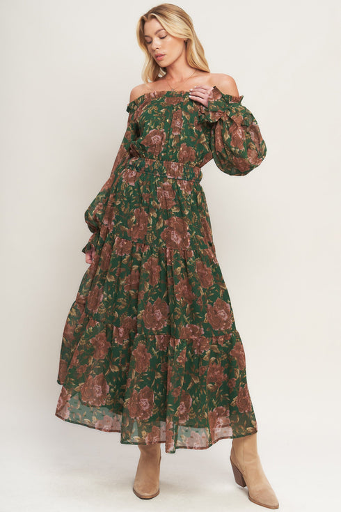 terracotta-trail-woven-midi-dress-1 Flying Tomato - Sophia's StyleDRESSES-1