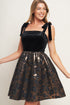 CELEBRATION NIGHT VELVET WOVEN MINI DRESS