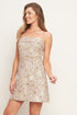 LUMIÈRE BLOSSOM WOVEN MINI DRESS