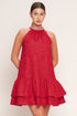 sparkle-swirl-woven-mini-dress Flying Tomato - Sophia's StyleDRESSES-1