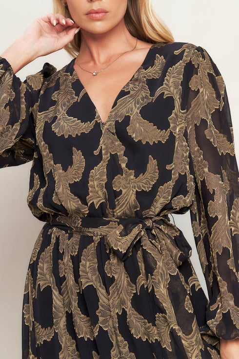 midnight-moss-woven-jacquard-maxi-dress Flying Tomato - Sophia's Style-4