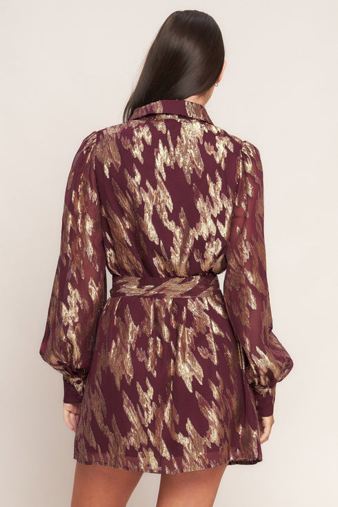 metallic-muse-woven-mini-dress Flying Tomato - Sophia's Style-4