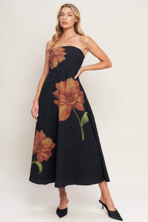 art-nouveau-bloom-woven-midi-dress-Sophia's Style-4