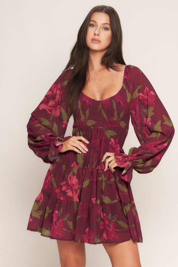 bloom-rhapsody-woven-mini-dress-1 Flying Tomato - Sophia's StyleDRESSES-1