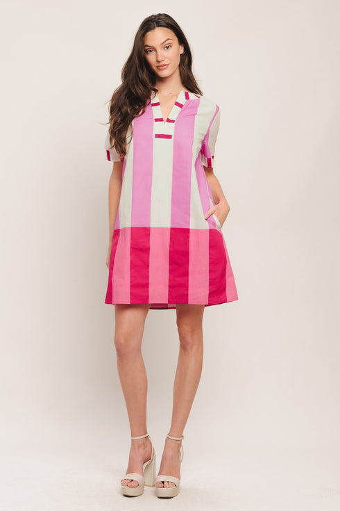 fresh-pink-woven-mini-dress-sophias-style-3