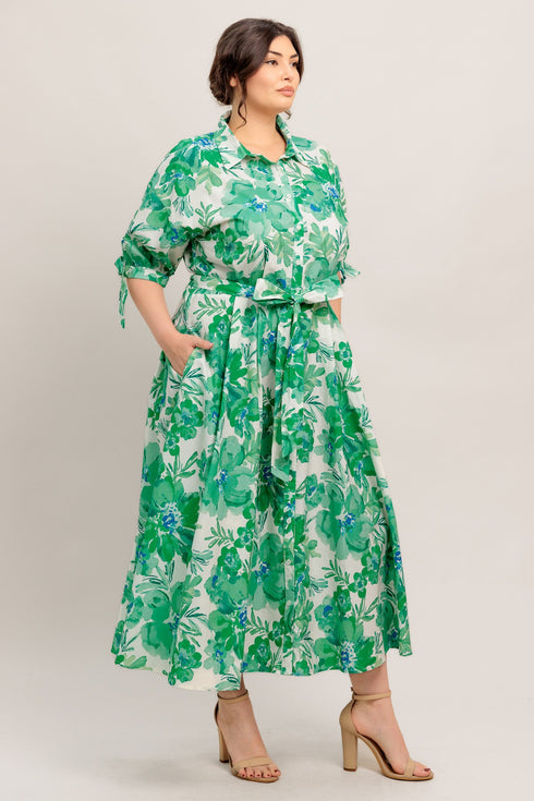simply-in-bloom-woven-midi-shirt-dress-flying-tomato-Sophia's Style-5