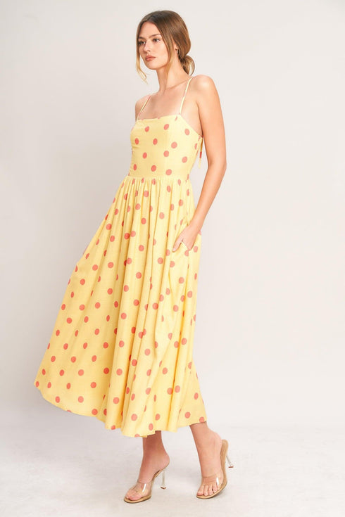 golden-summer-polka-woven-midi-dress-flying-tomato-sophias-style-4