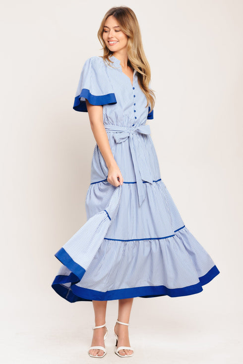 paris-morning-blue-woven-midi-dress-sophias-style-4