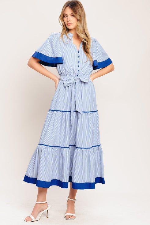 paris-morning-blue-woven-midi-dress-sophias-style-5