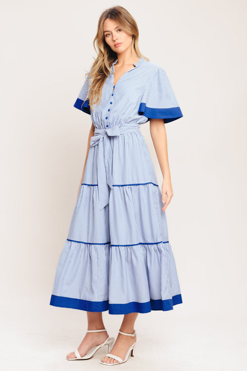 paris-morning-blue-woven-midi-dress-sophias-style-6