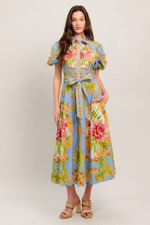 blue-palace-woven-midi-dress-flying-tomato-Sophia's Style-5