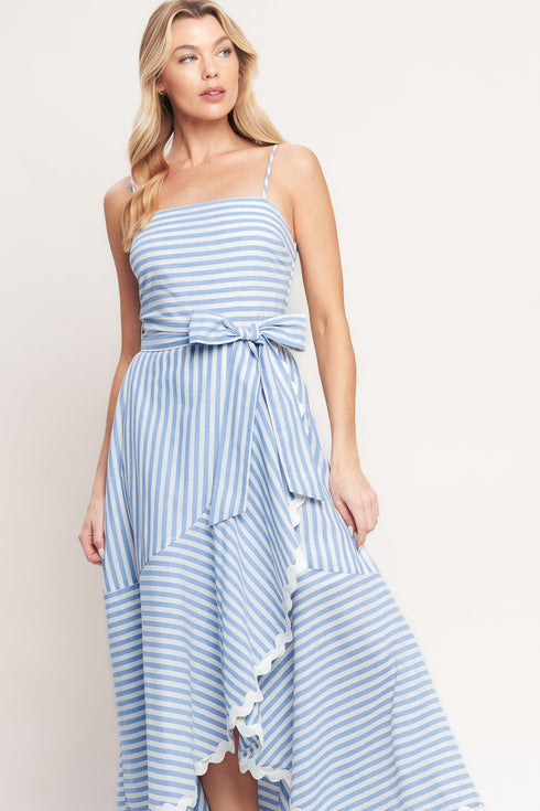 tied-to-you-striped-woven-midi-dress-flying-tomato-Sophia's Style-3