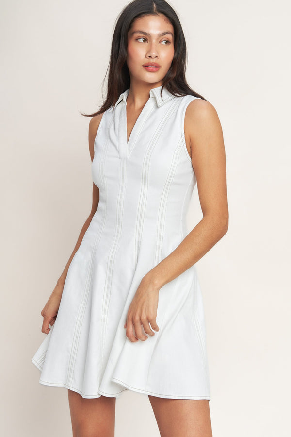 made-to-impress-woven-mini-dress-flying-tomato-Sophia's StyleDRESSES-1