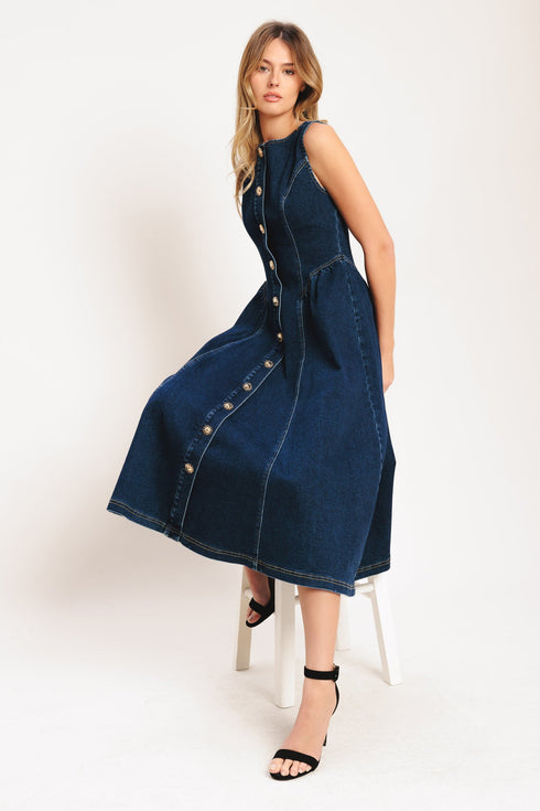 effortless-polish-denim-midi-dress-sophias-styleDRESSES-1