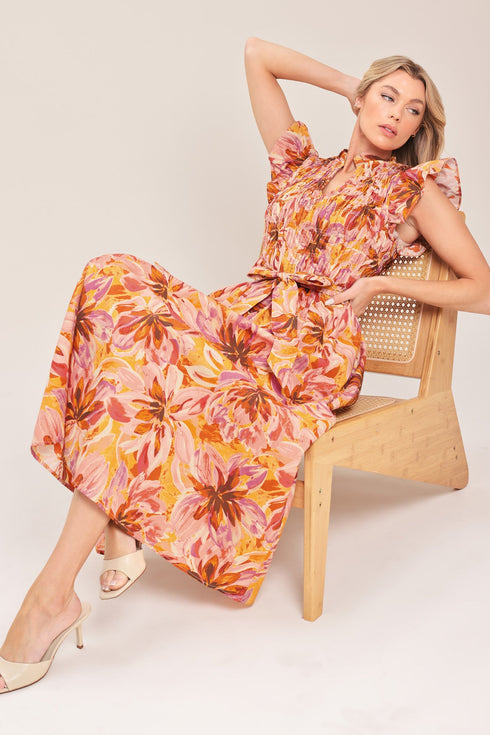 apricot-blossom-woven-midi-dress-sophias-styleDRESSES-1