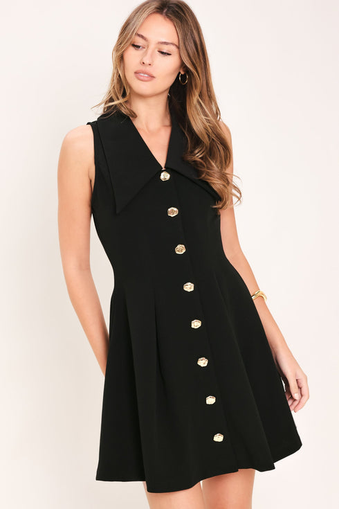 fifth-avenue-black-woven-mini-dress-flying-tomato-sophias-styleDRESSES-1